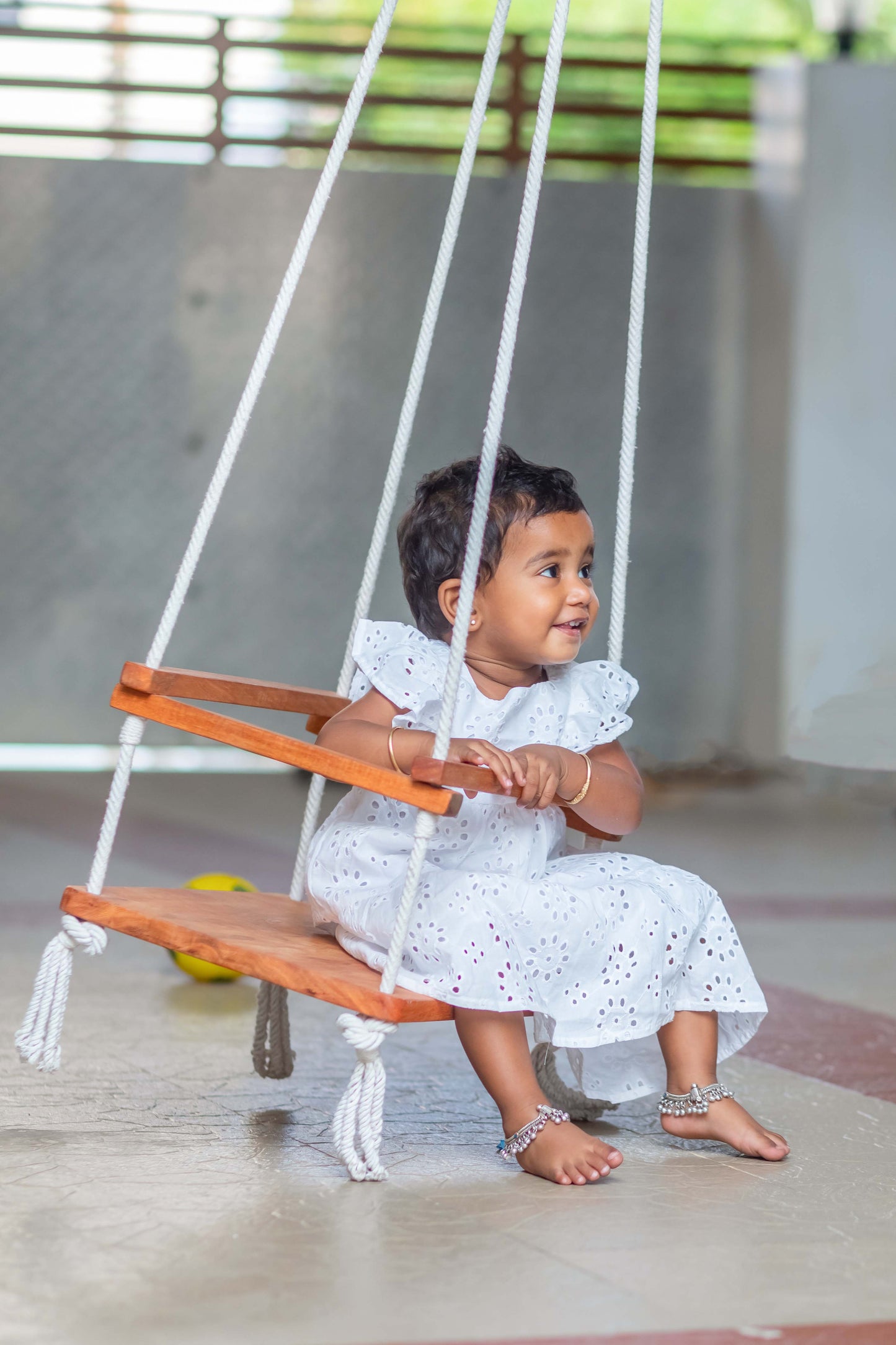 MotherWood Premium Montessori wooden swing for Kids(1 Year and Above)