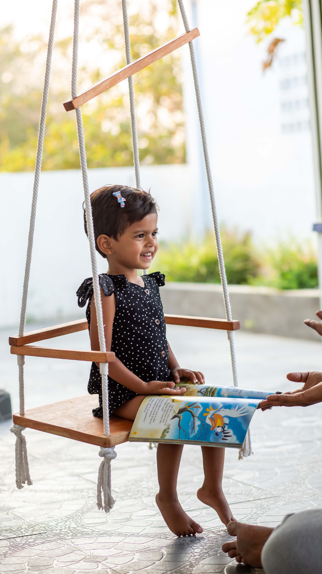 MotherWood Premium Montessori wooden swing for Kids(1 Year and Above)